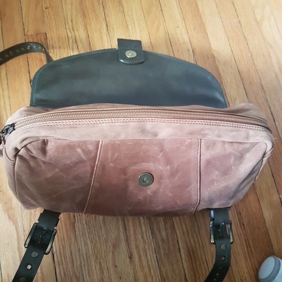 Joanel Y2K Leather and Suede Studded Shoulder Tote  Hand Bag - Picture 8 of 11